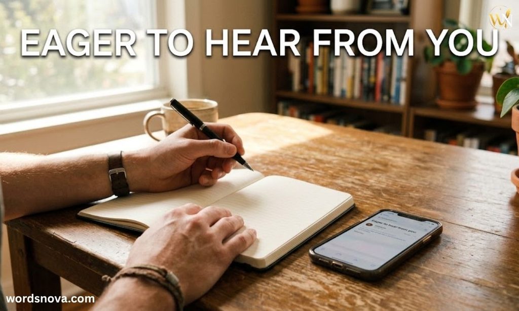Eager to hear from you