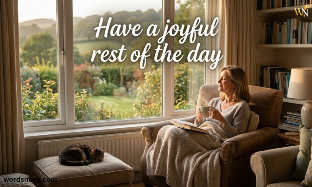 Have a joyful rest of the day