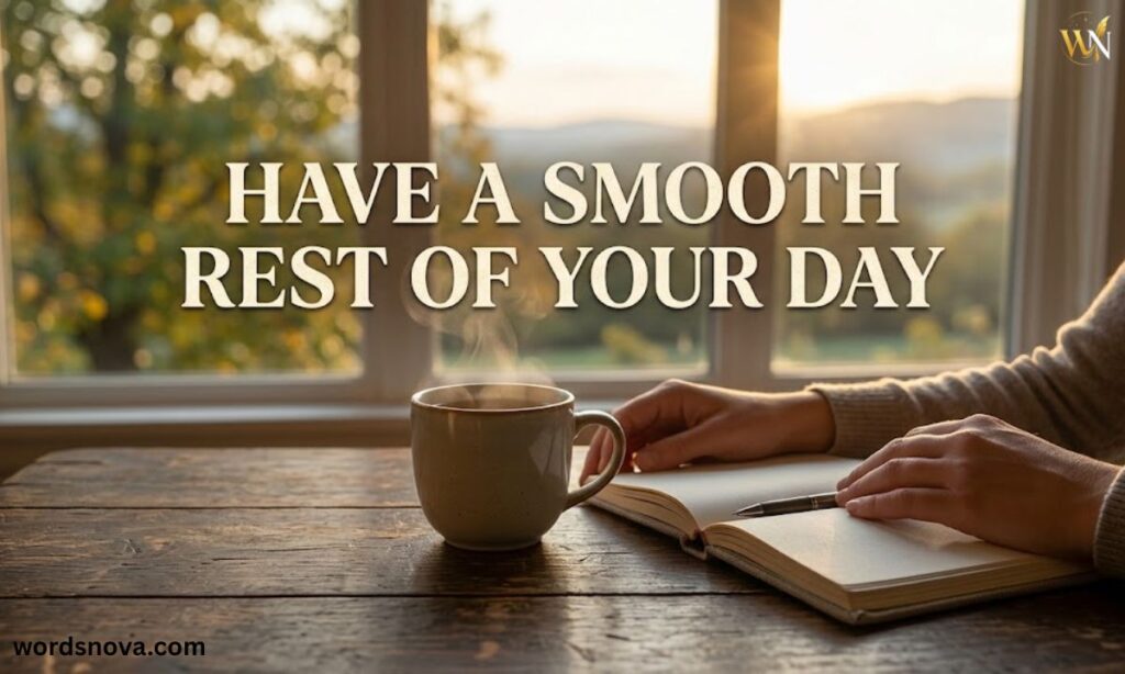 Have a smooth rest of your day