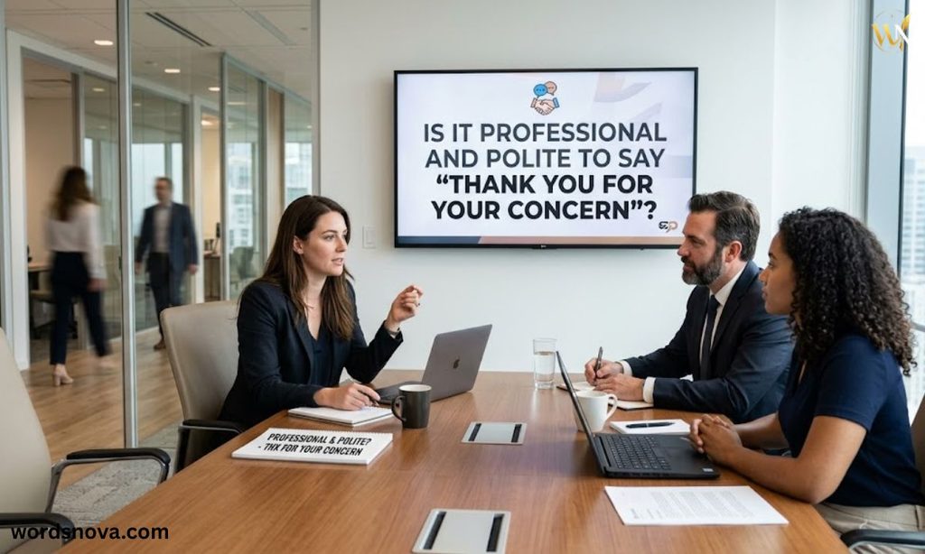 Is It Professional and Polite to Say "Thank You for Your Concern"?