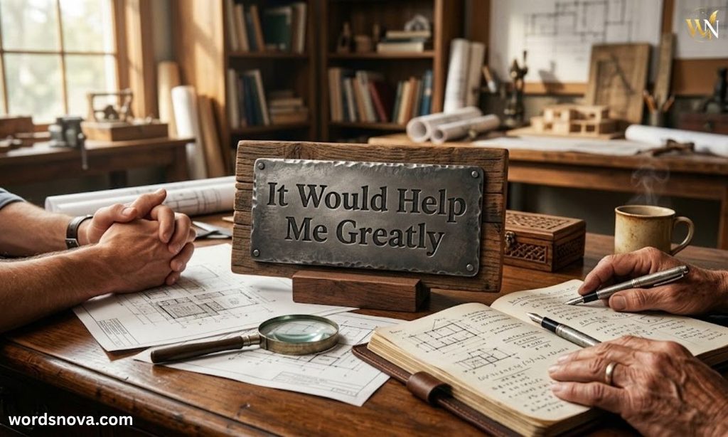 It Would Help Me Greatly