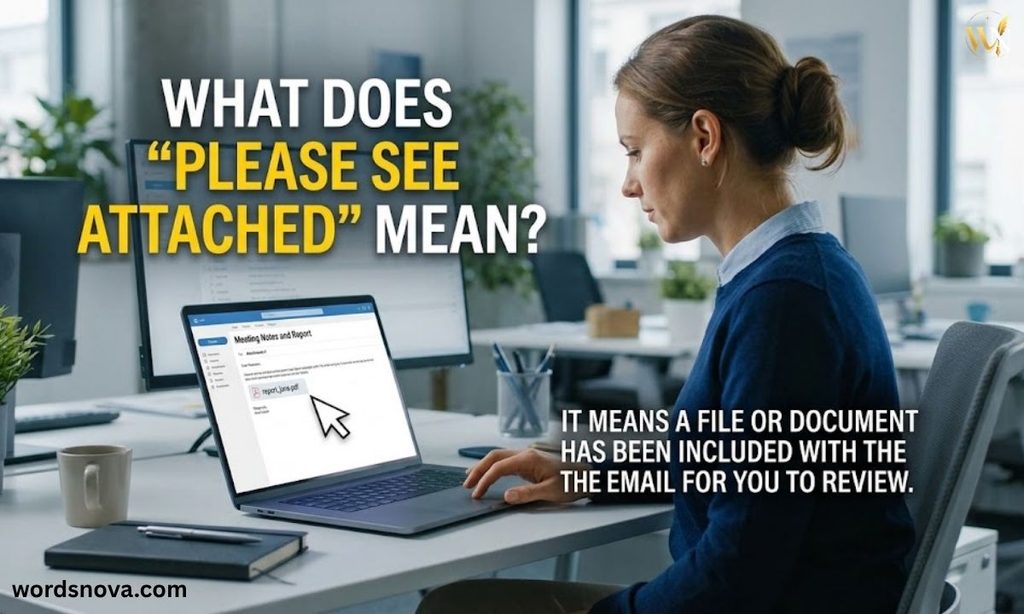 What Does "Please See Attached" Mean?