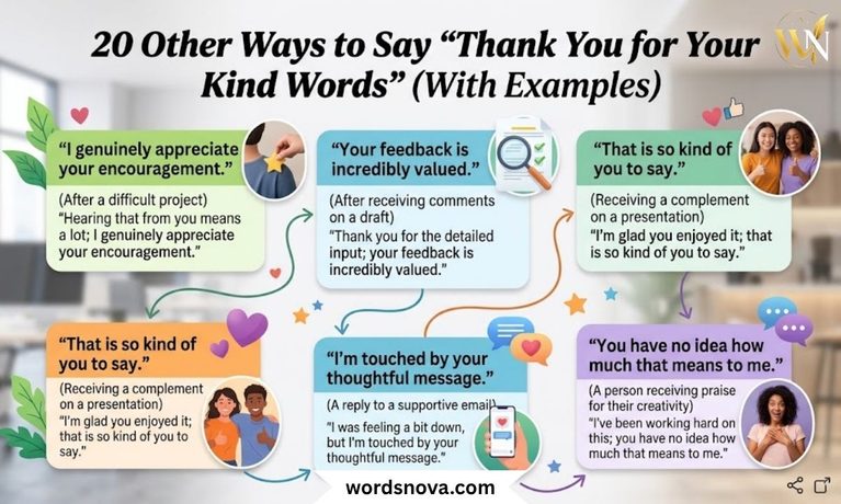 20 Other Ways to Say Thank You for Your Kind Words (With Examples)