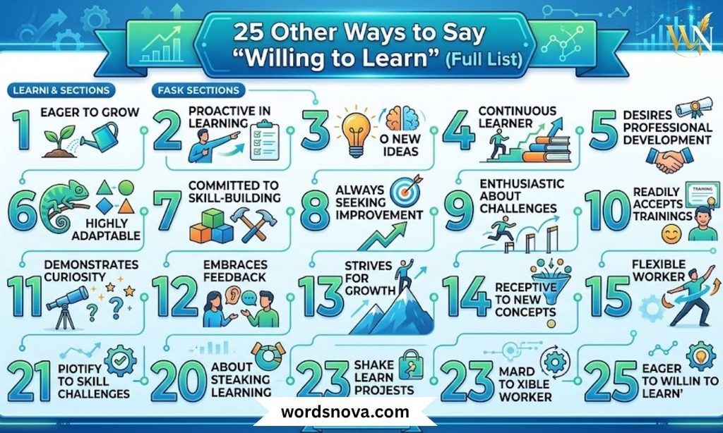25 Other Ways to Say "Willing to Learn" (Full List)