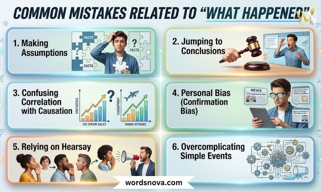 Common Mistakes Related to "What Happened"