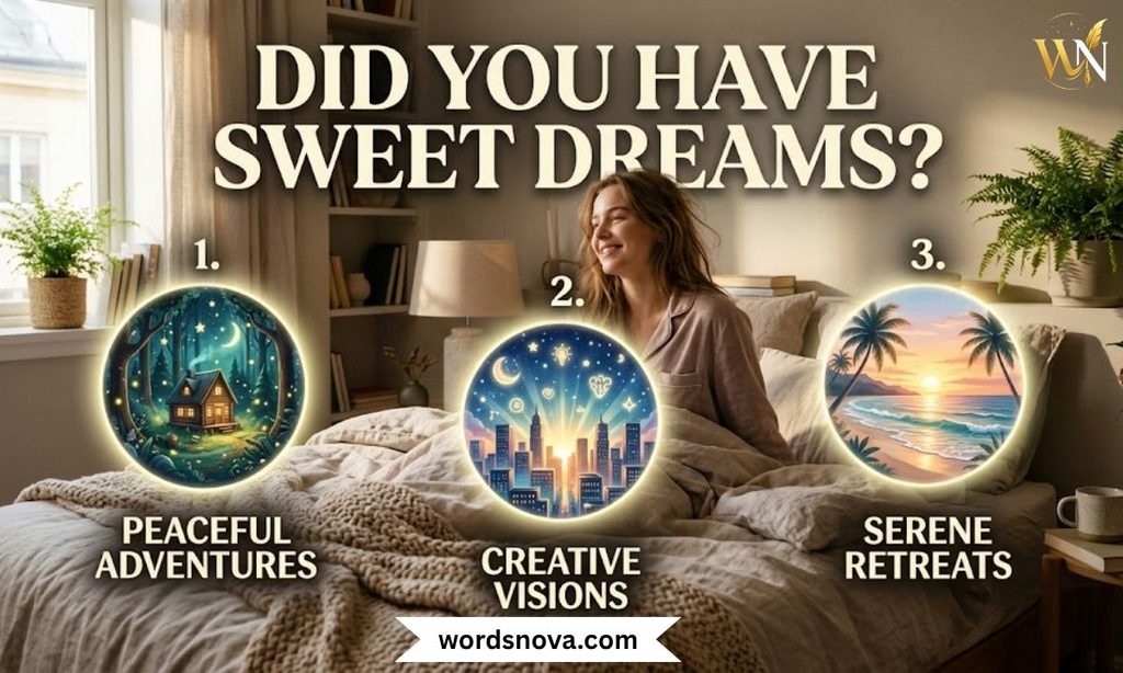 Did you have sweet dreams?