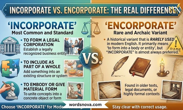 Encorporate vs Incorporate The Real Difference