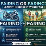 Fairing or Faring Learn the Correct Word Fast