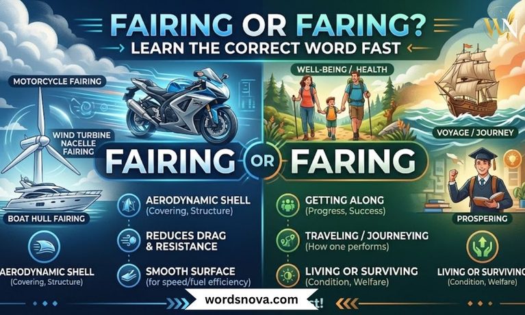Fairing or Faring Learn the Correct Word Fast