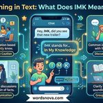 IMK Meaning in Text What Does IMK Mean in Chat