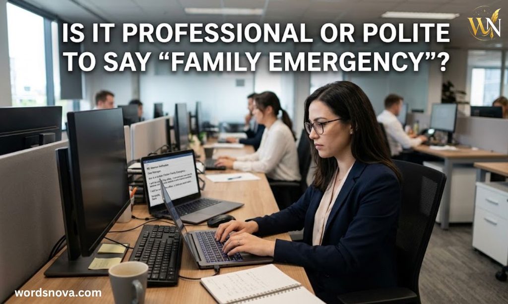 Is It Professional or Polite to Say "Family Emergency"?