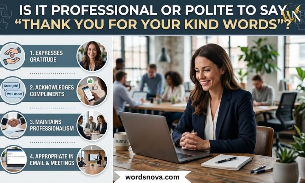 Is It Professional or Polite to Say "Thank You for Your Kind Words"?