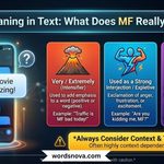 MF Meaning in Text What Does MF Really Mean