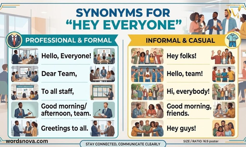 Synonyms For "Hey Everyone"