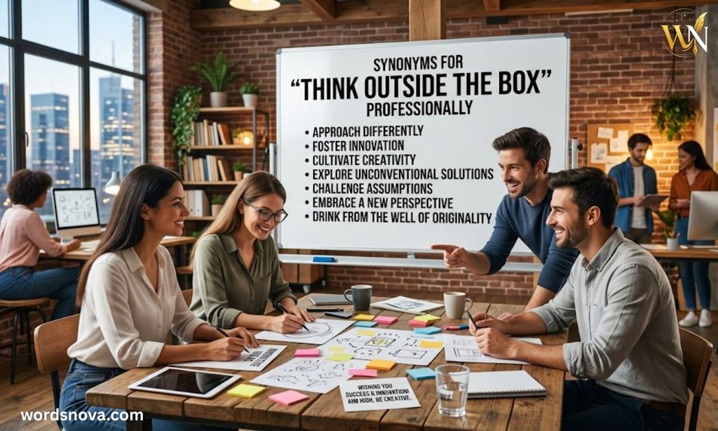Synonyms for "Think Outside the Box Professionally"