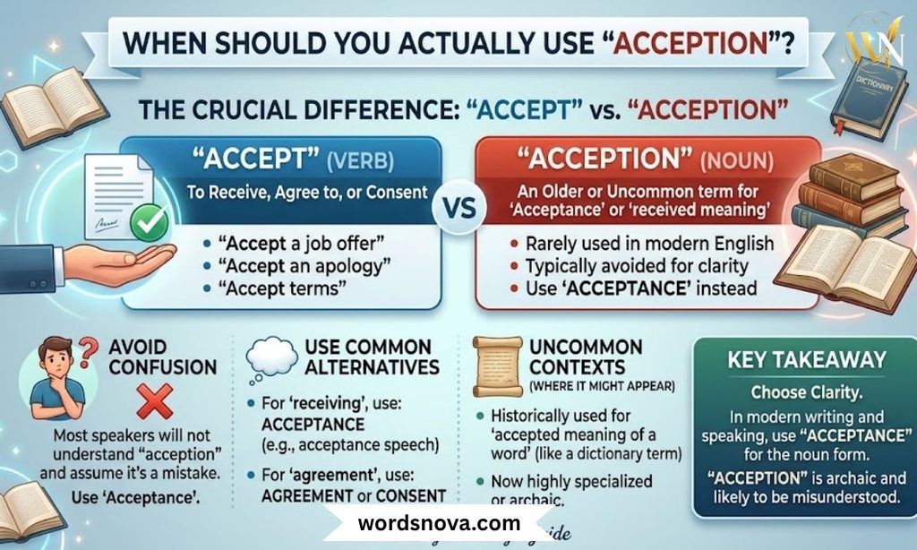 When Should You Actually Use "Acception"?