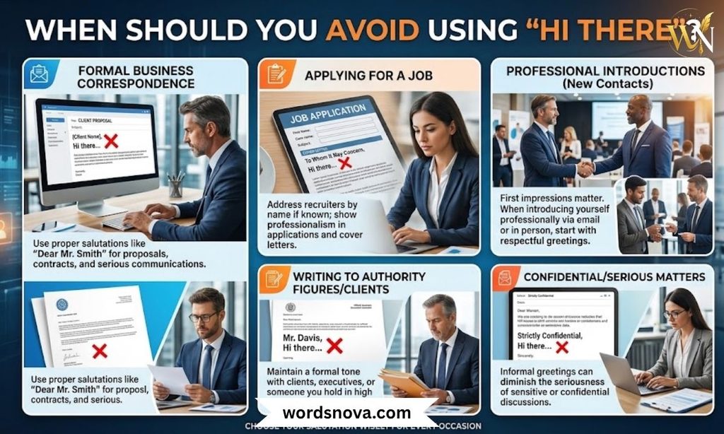 When Should You Avoid Using "Hi There"?