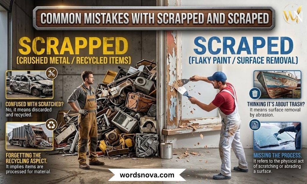 Common Mistakes With Scrapped and Scraped