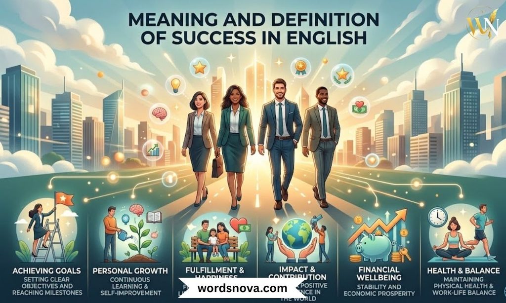 Meaning and Definition of Success in English