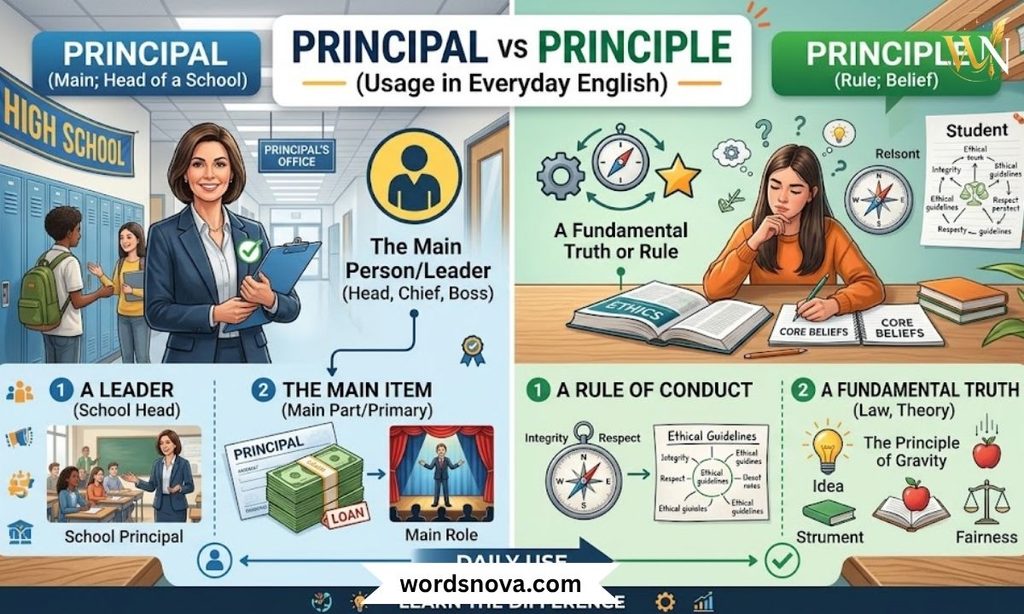 Principal vs Principle Usage in Everyday English