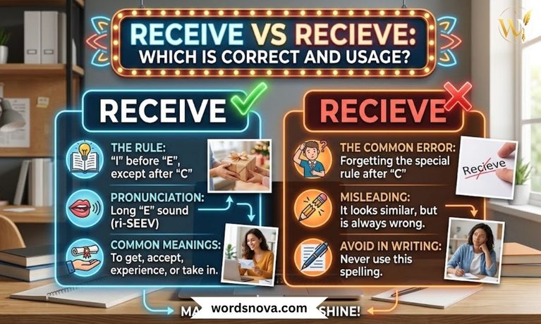 Receive vs Recieve Which Is Correct and Usage