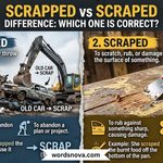 Scrapped vs Scraped Difference Which One Is Correct