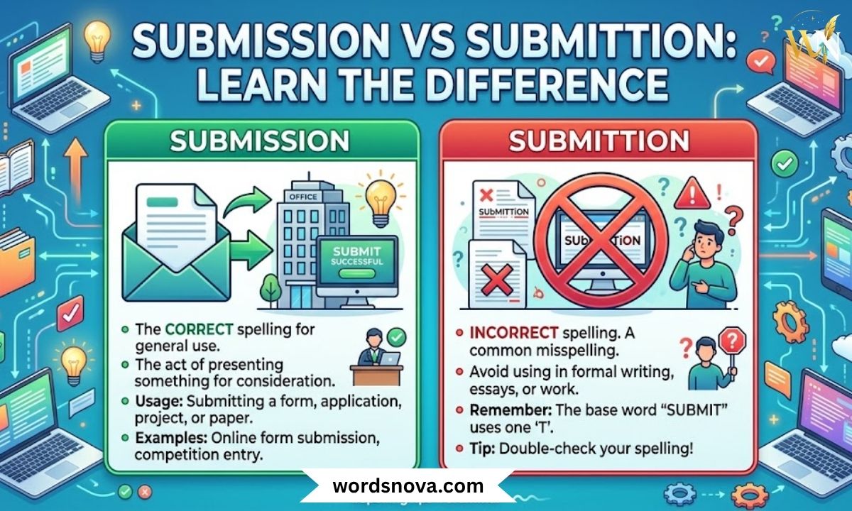 Submission vs Submittion Learn the Difference