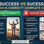 Success vs Sucess Which Is Correct Complete Guide