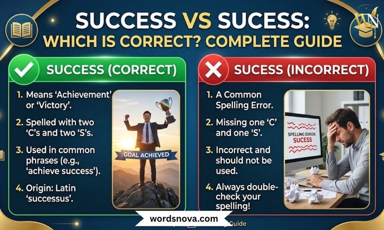 Success vs Sucess Which Is Correct Complete Guide