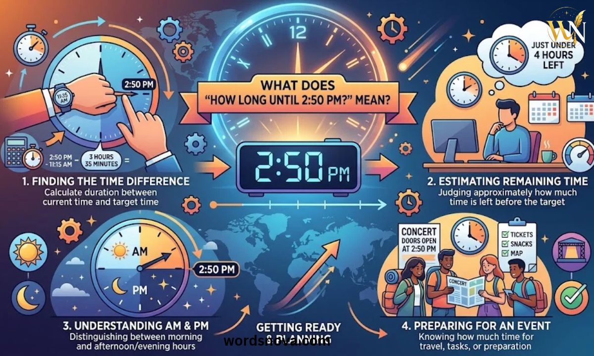 How Long Until 2:50 PM? Time Countdown & Timer