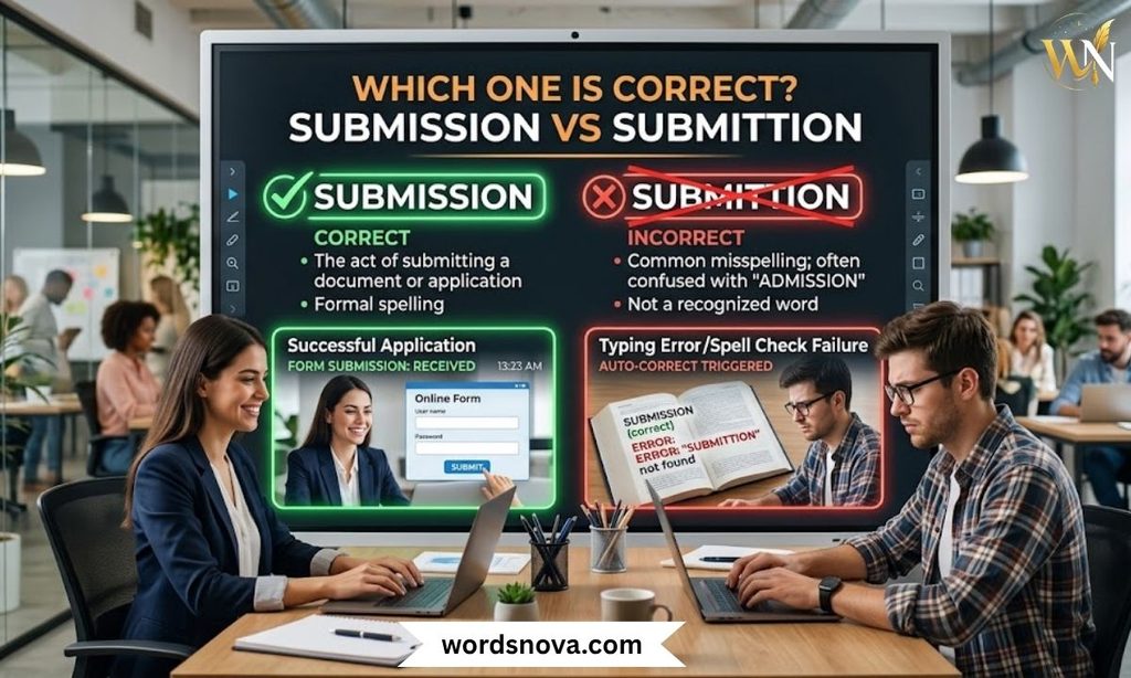 Which One Is Correct? Submission vs Submittion