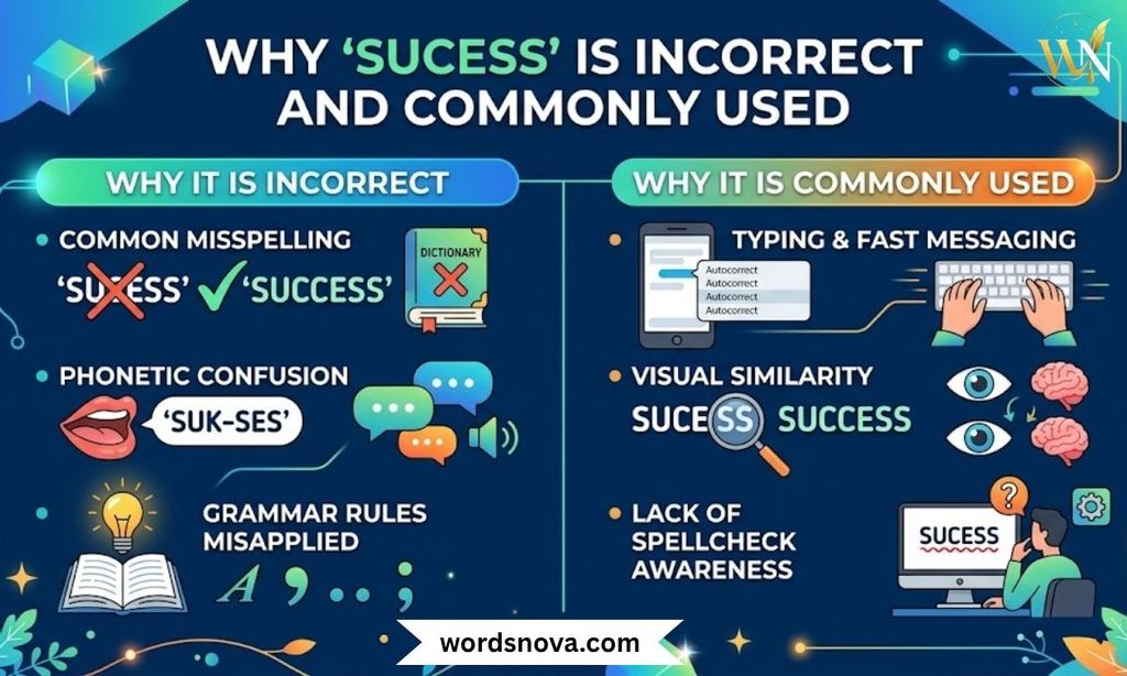 Why "Sucess" Is Incorrect and Commonly Used